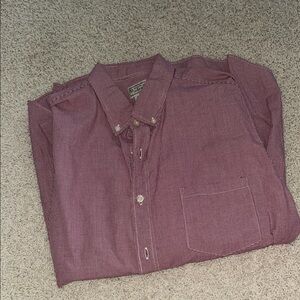 JCREW Men's Red Collared Shirt